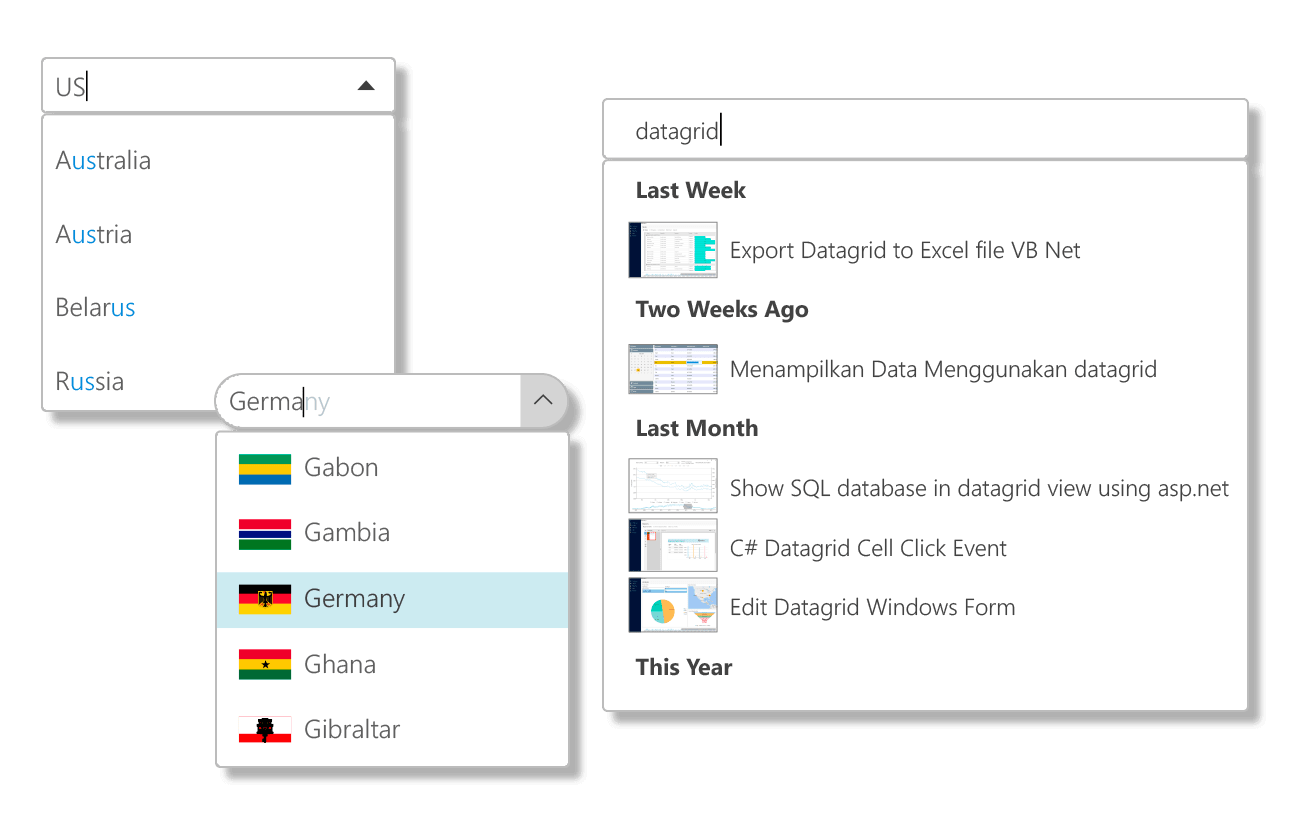 Blazor Input ControlsParse and format user input with a full set of Blazor input controls for easy data entry.