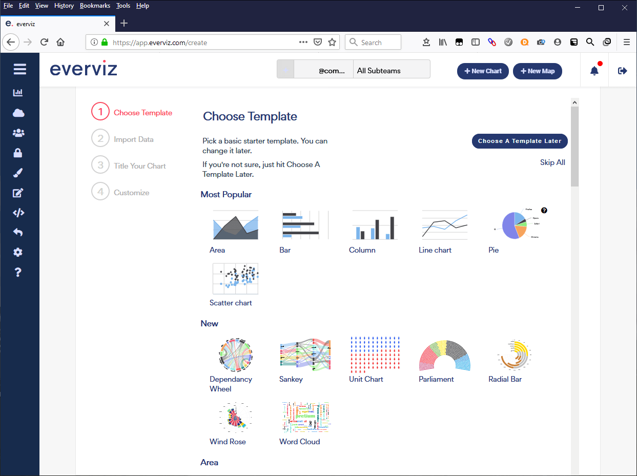 Screenshot of everviz