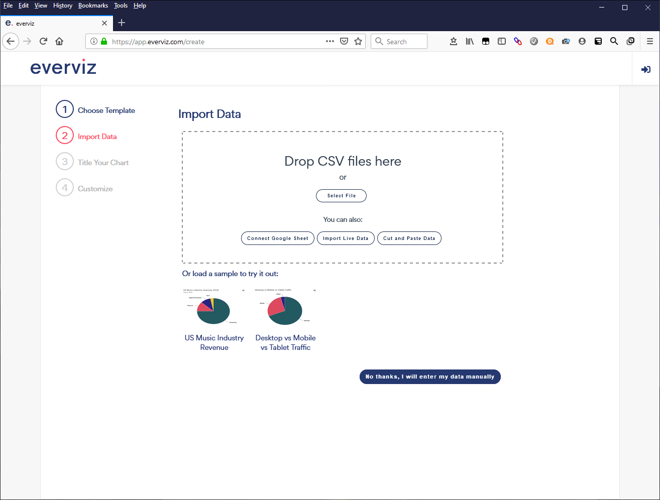 everviz - Import Chart Data