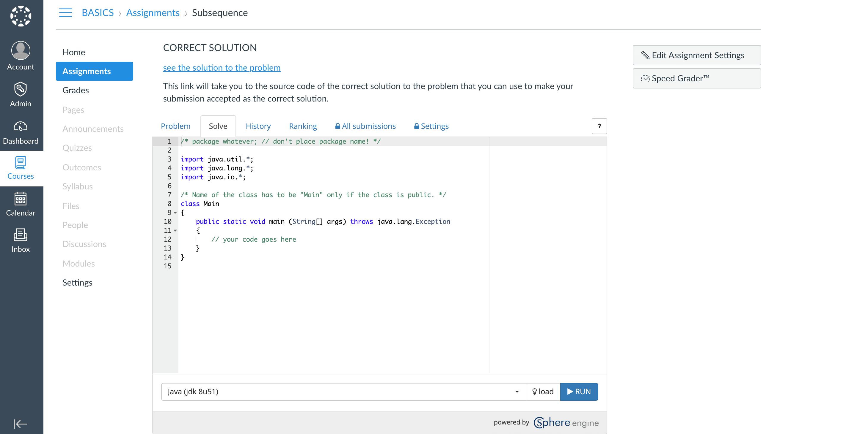 Sphere Engine Learning Management System