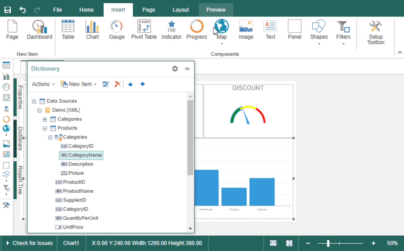 Screenshot of Stimulsoft Dashboards.PHP