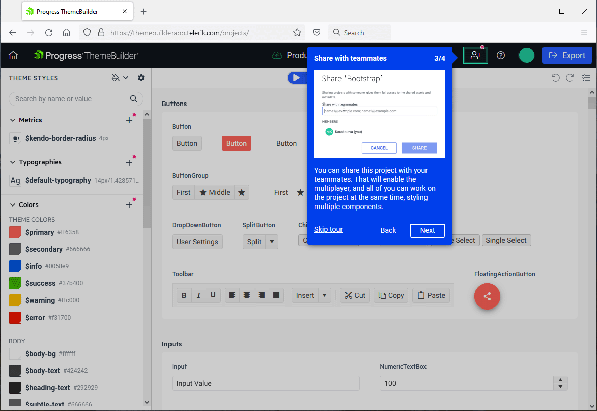 ThemeBuilder - Editor Collaboration