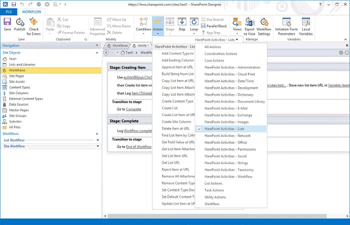 HarePoint Workflow Extensions for Office 365