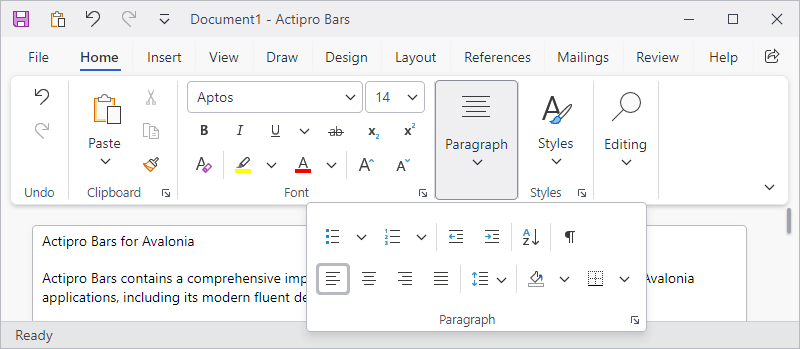 Screenshot of Actipro Avalonia Pro