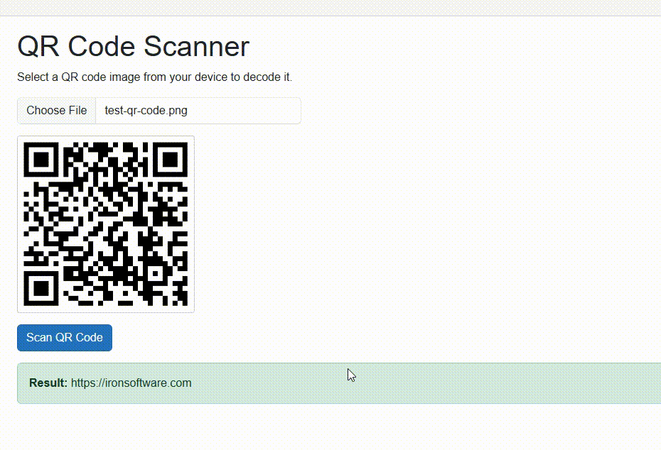 QR Code Scanner in Blazor
