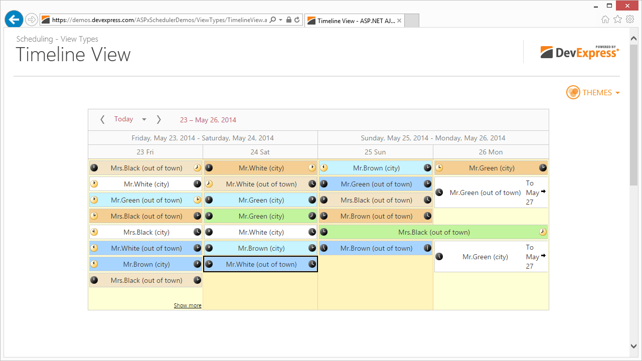Timetable View