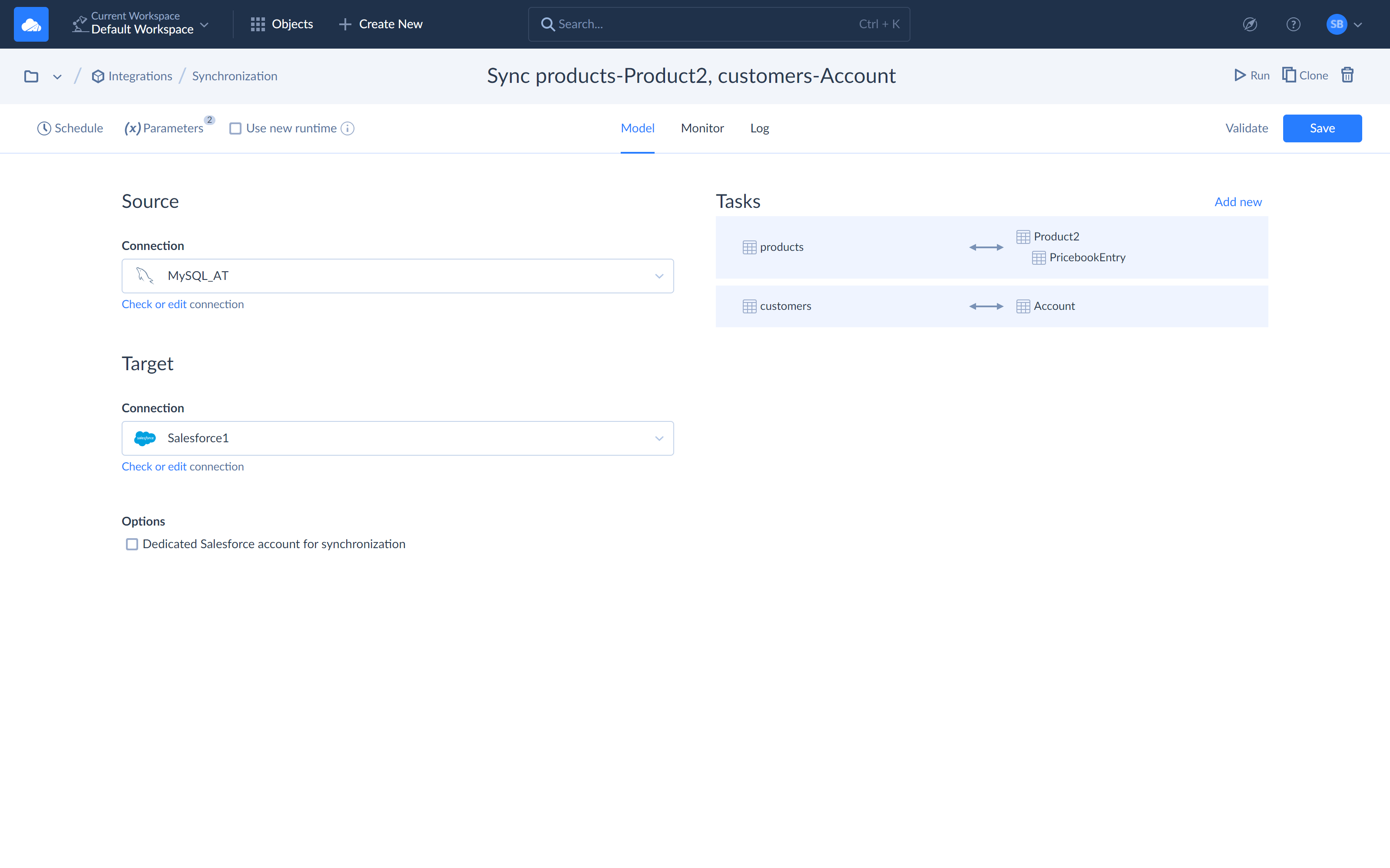 Synchronization - Sync Two Data Sources in Both DirectionsSync data in two data sources in both directions. Advanced mapping allows syncing data sources with di
