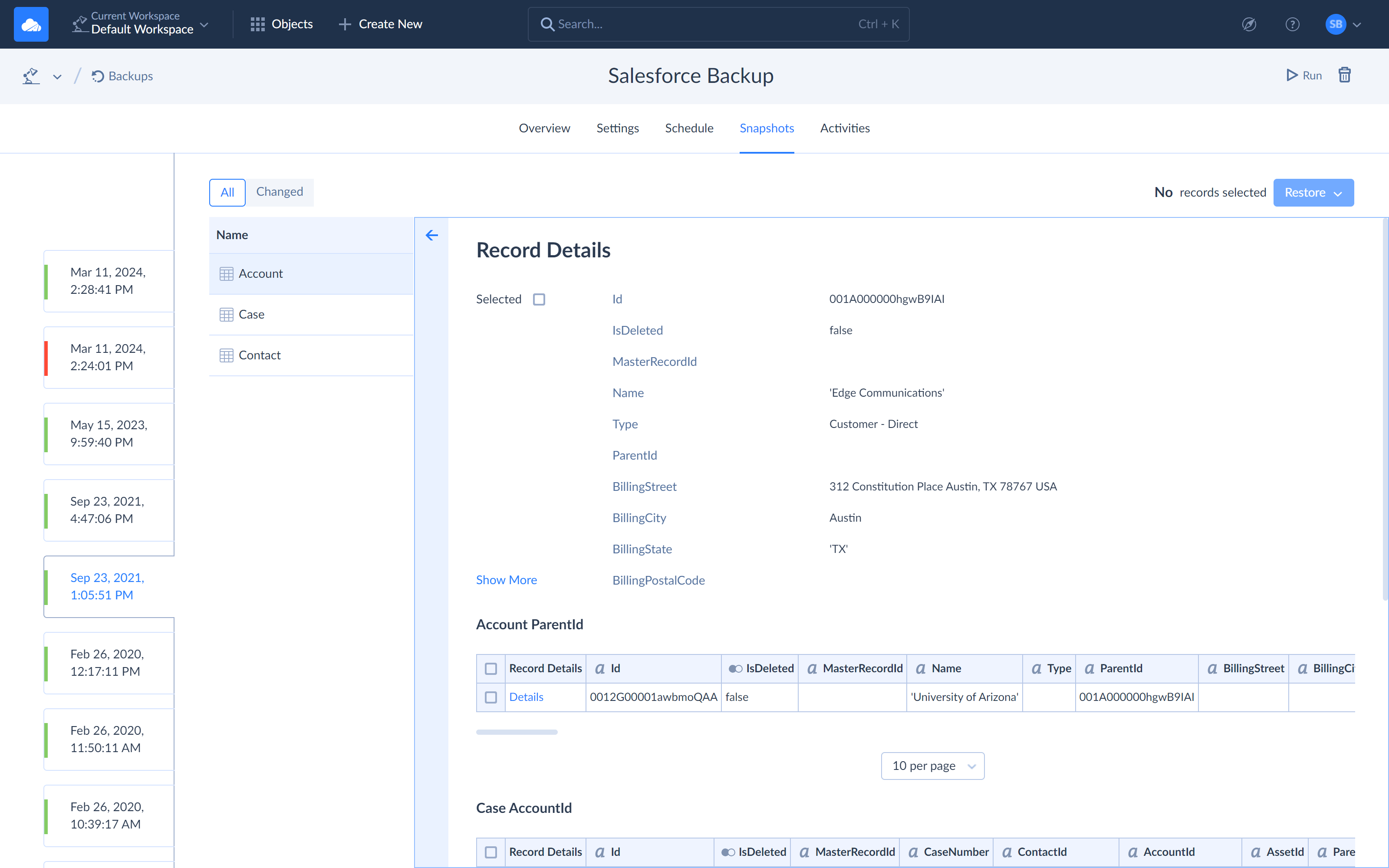 Skyvia Backup