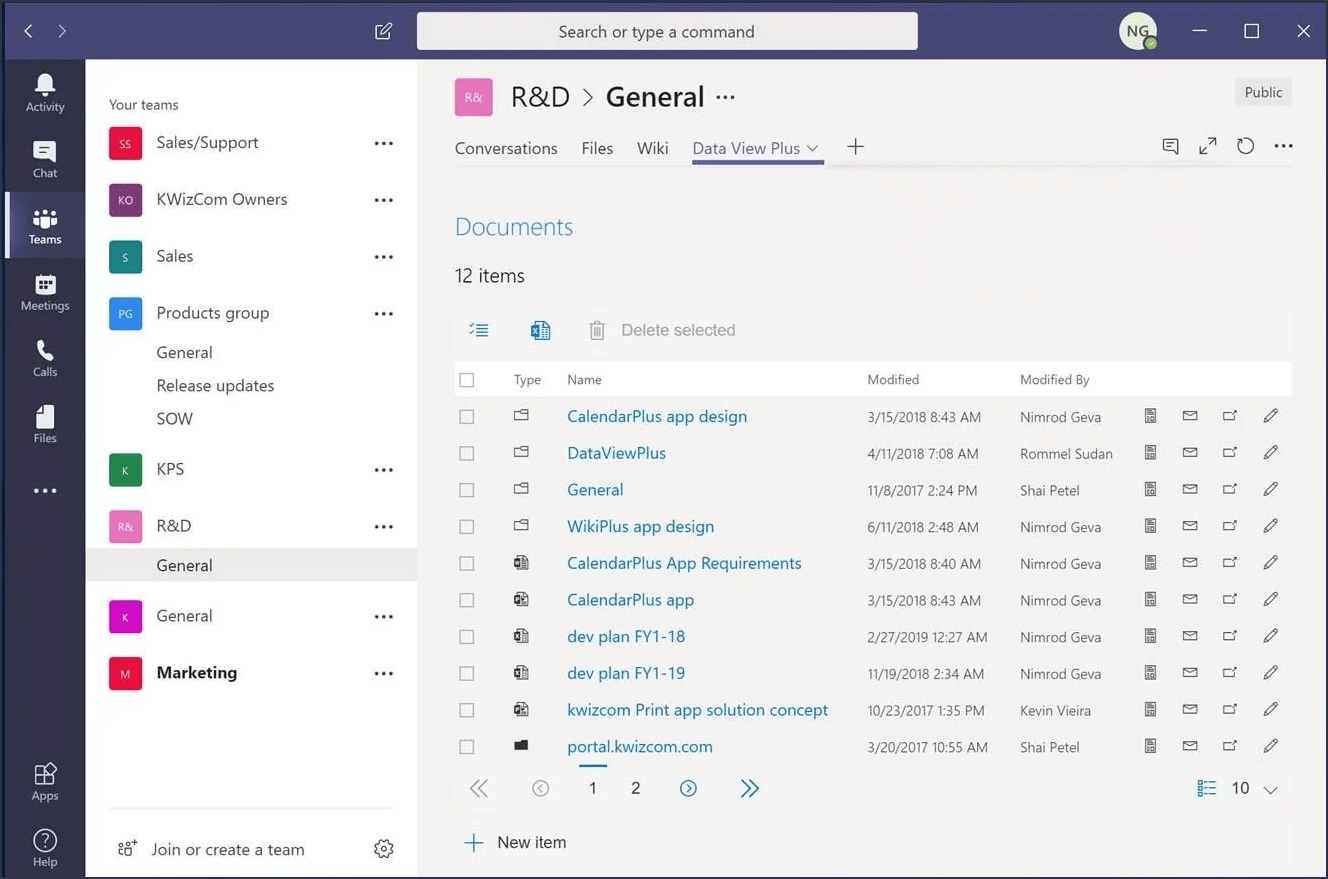 Add List View to Microsoft TeamsEasily embed remote list views right into your team, department or any other Teams work space.