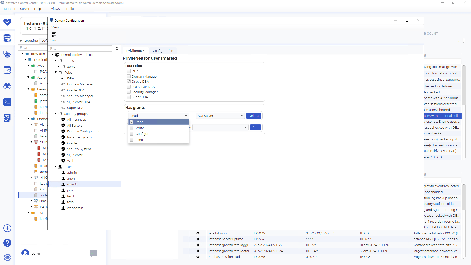 Protect your database management environment with advanced security.