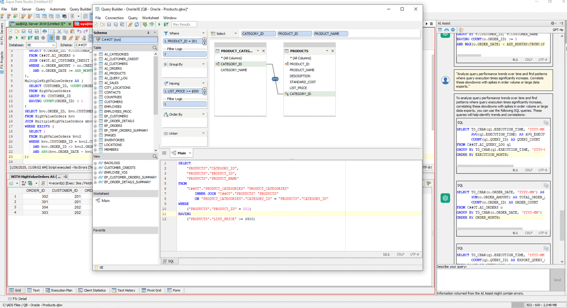 Build queries with drag and drop ease - no coding required.