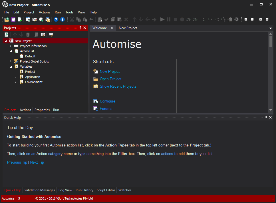 Screenshot of Automise