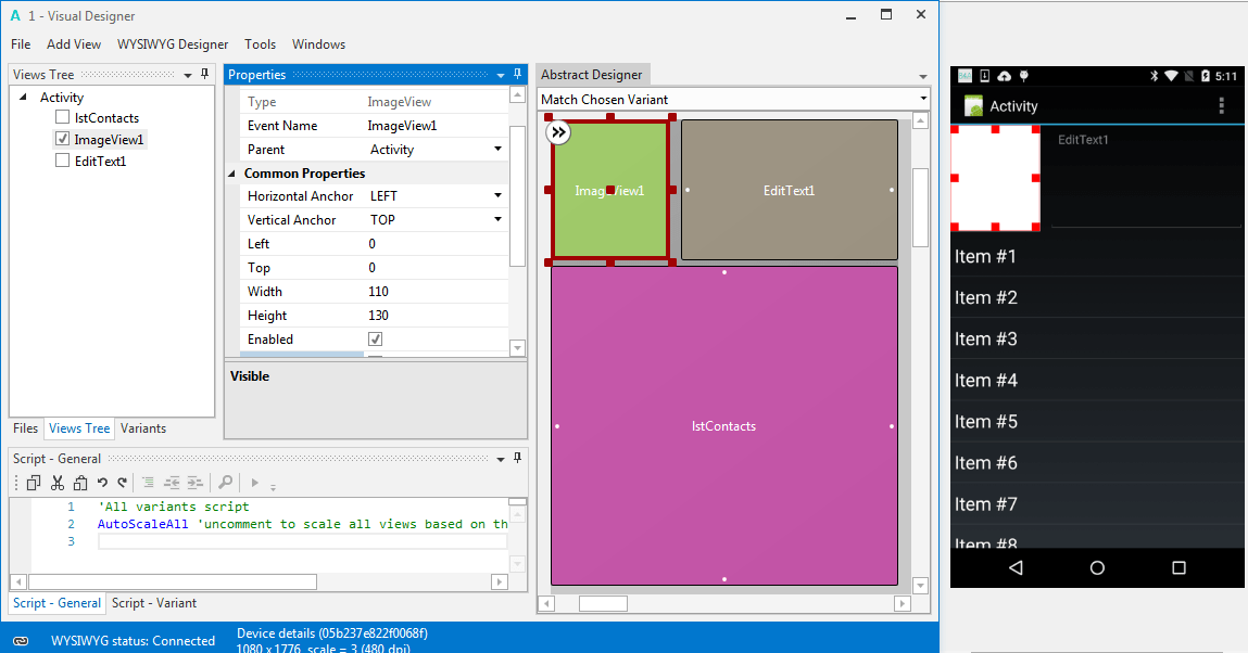 Screenshot of B4A (Android)