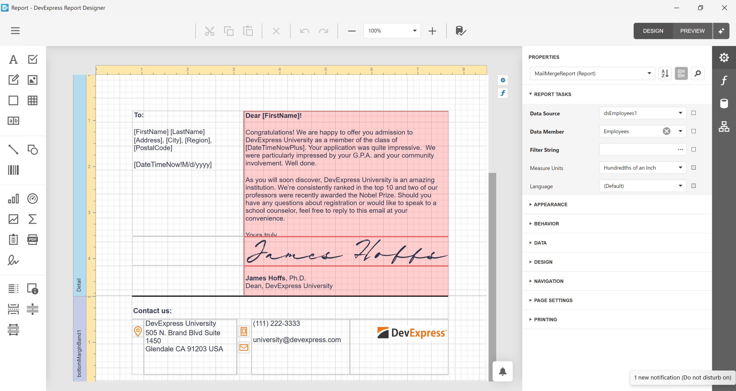 Screenshot of DevExpress VCL Subscription +