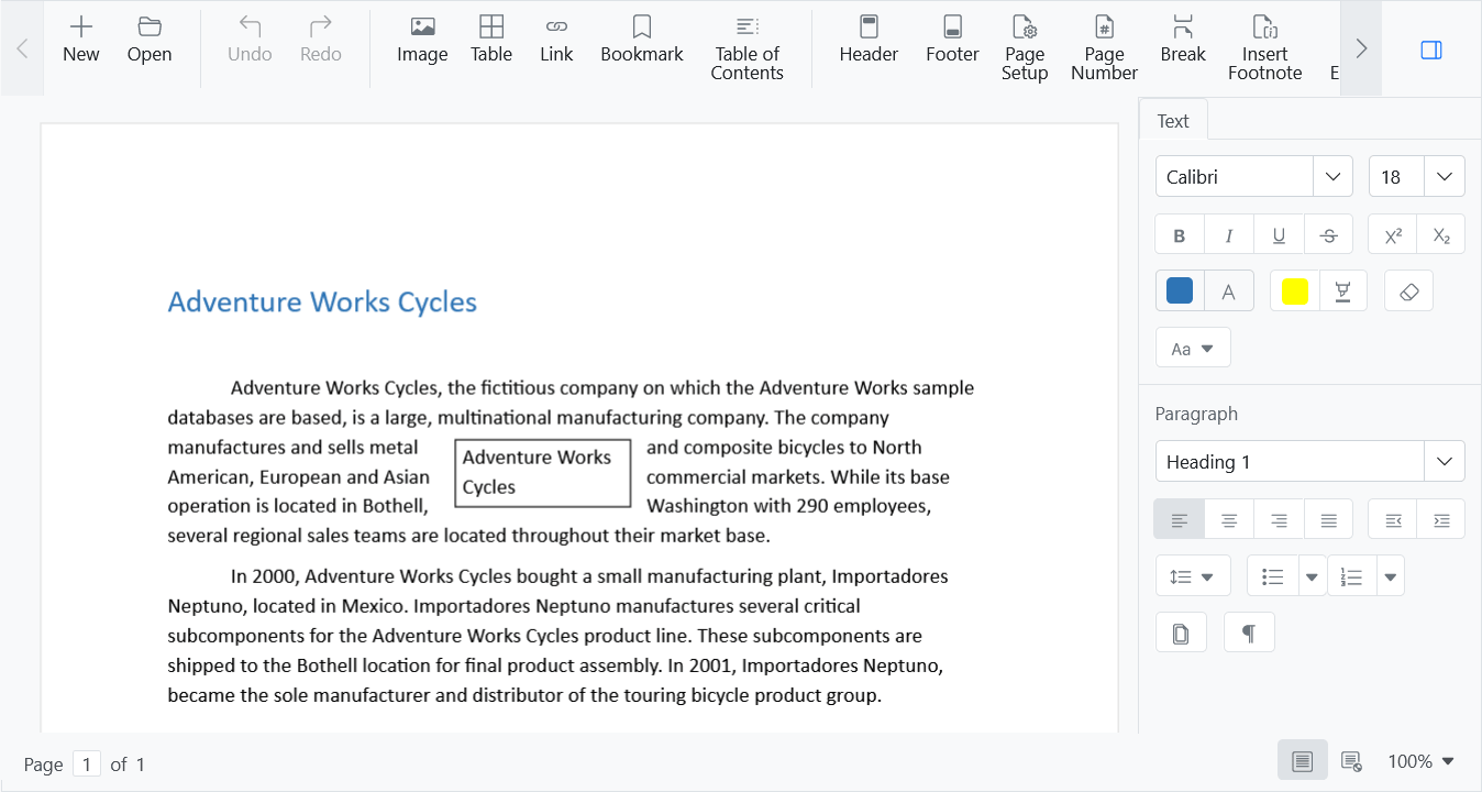 Syncfusion Essential Studio DOCX Editor SDK