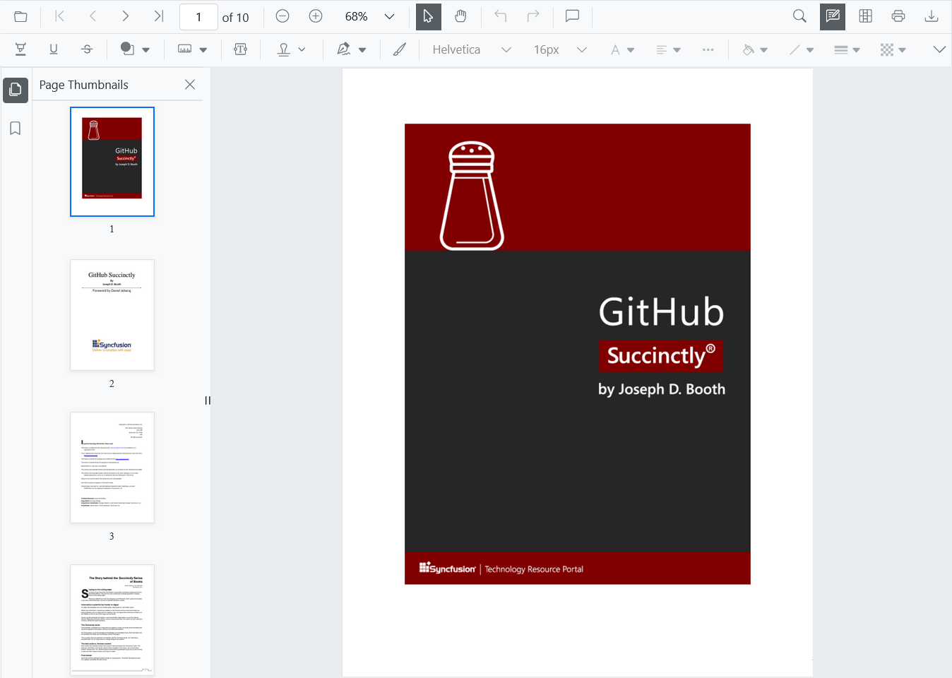 Screenshot of Syncfusion Essential Studio PDF Viewer SDK