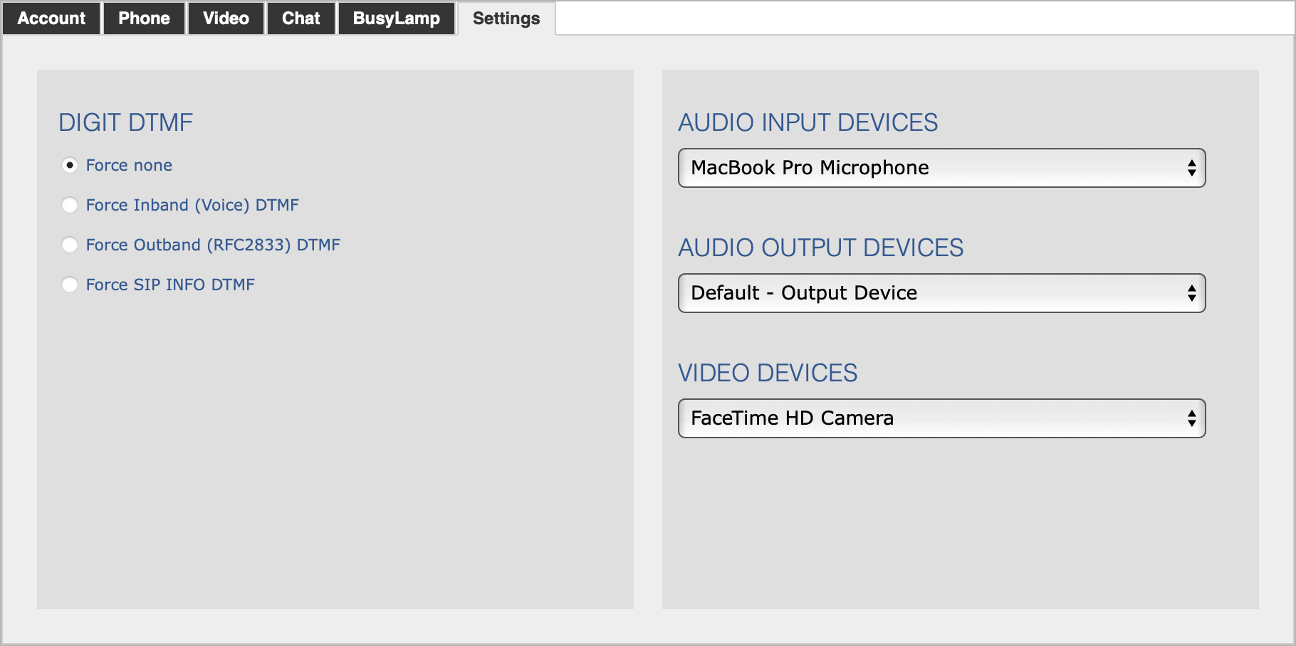 VaxVoIP WebPhone SDK Screenshot