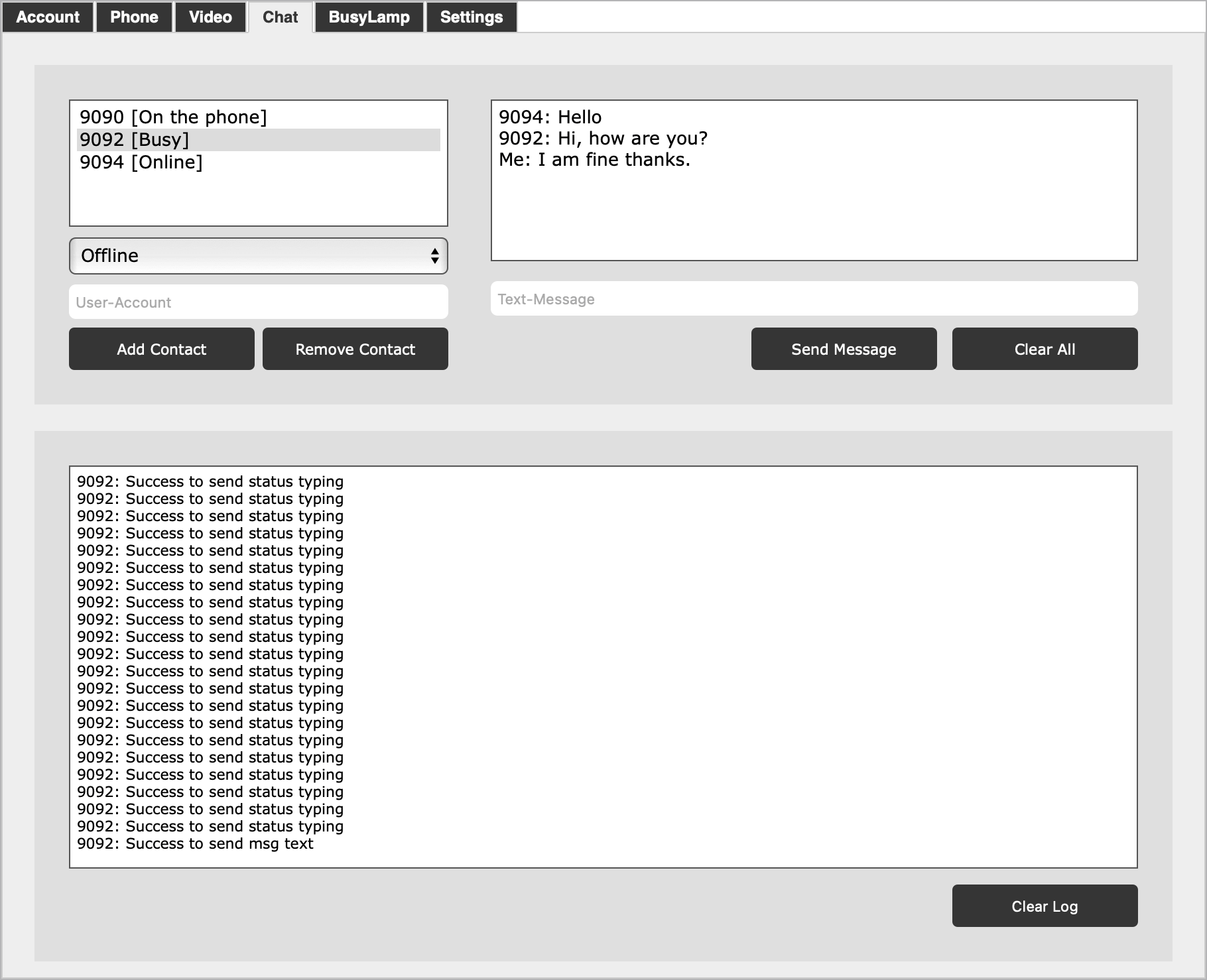 VaxVoIP WebPhone SDK Screenshot