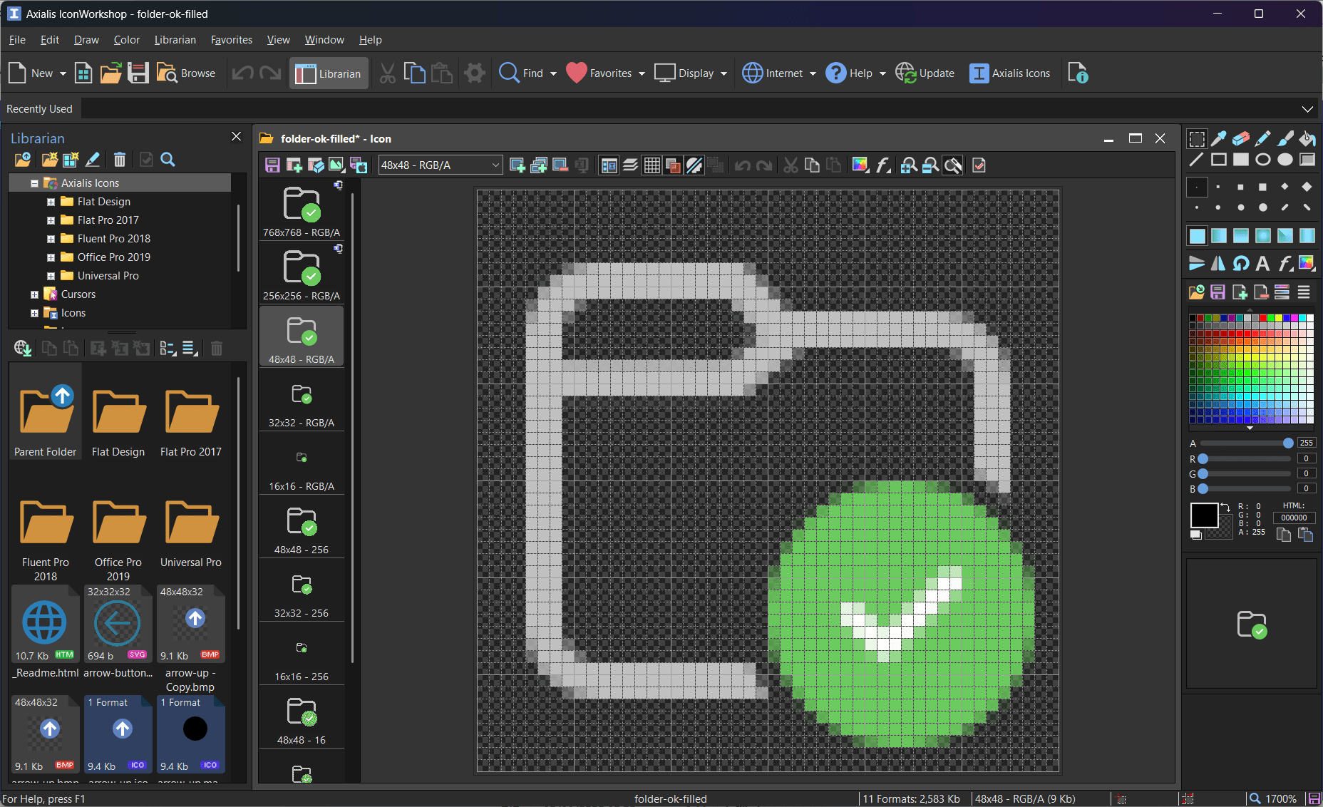 Screenshot of Axialis Developer Suite