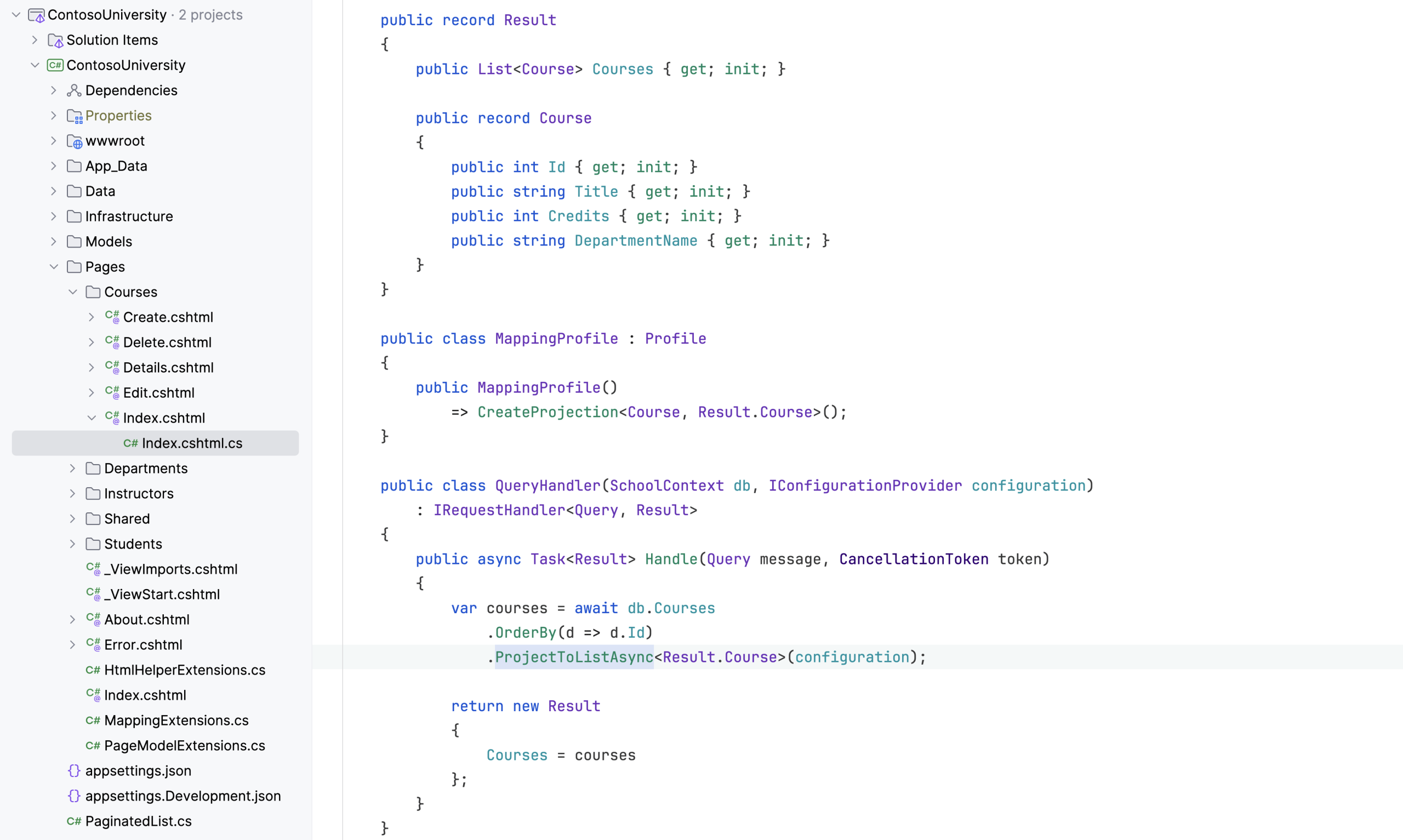 Screenshot of AutoMapper