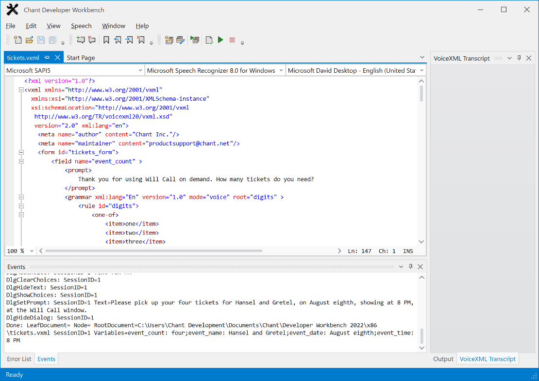Runtime EventBrowse runtime events in the Events window.
