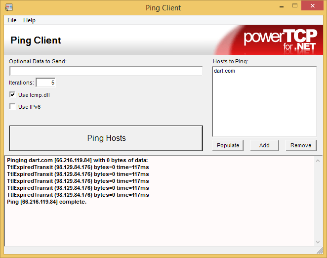 PINGYou can check if hosts are reachable by using ping.