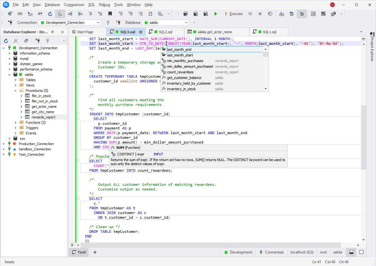 dbForge Studio for MySQL
