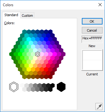 Color Selection DialogThe Office Style Color Selection Dialog has several features including options for standard and extended color selection, automatic or fil