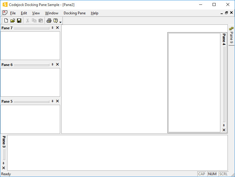 Gripper Theme SupportCodejock Software's DockingPane provides built in theme support for a grippered appearance. You can choose this theme for a more classic wi