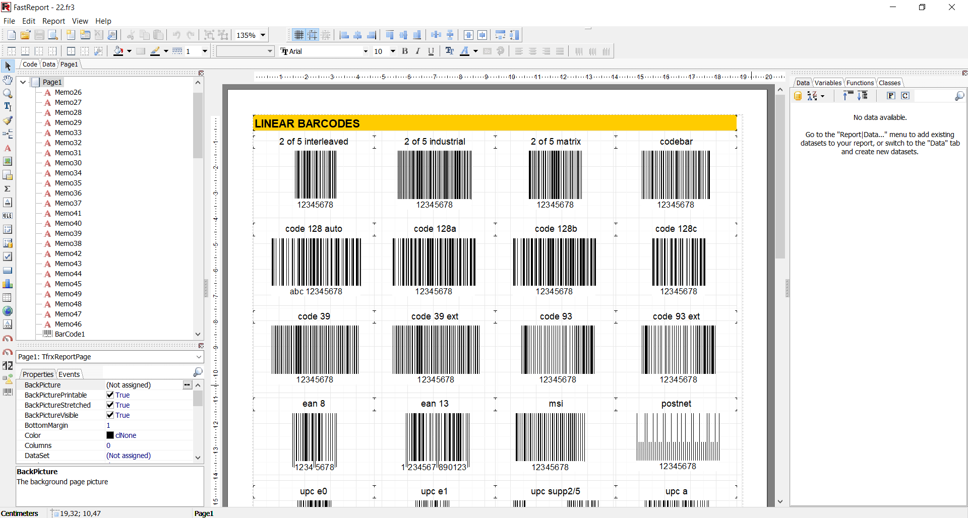 1D Barcodes