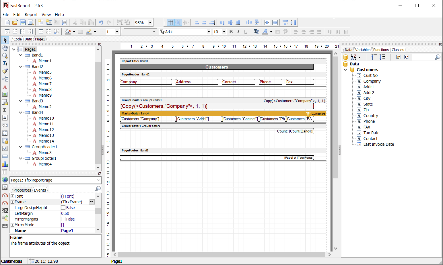 FastReport Designer