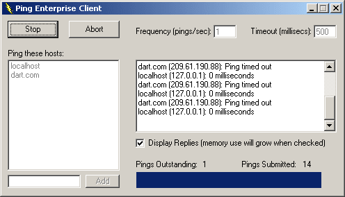 Ping TimeoutControl Ping frequency and timeout periods.