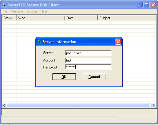 Secure PopUse the SecurePop component to download mail from a secure POP server.