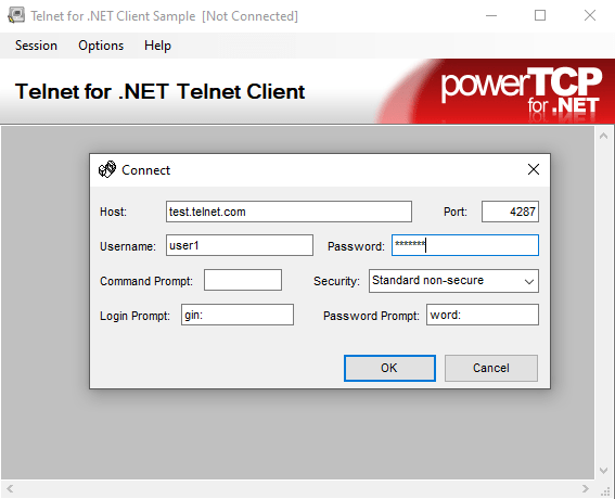 PowerTCP Telnet for.NET