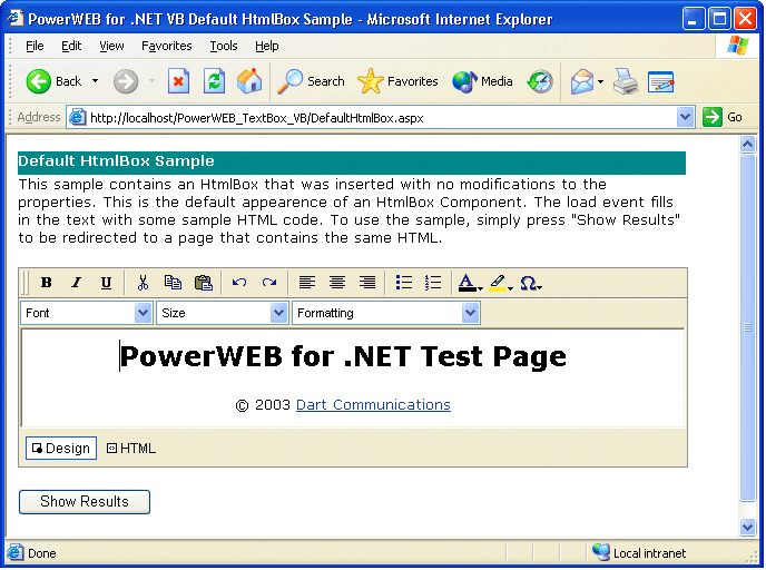PowerWEB TextBox for ASP.NET