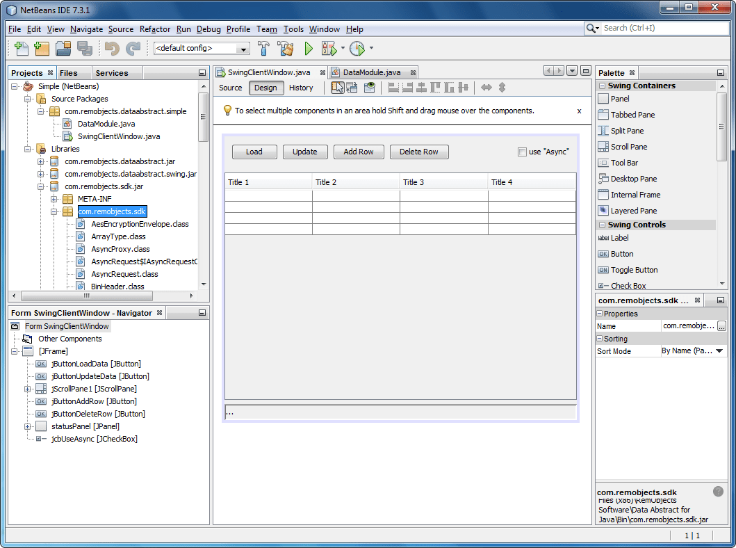 Data Abstract for Cocoa and Java