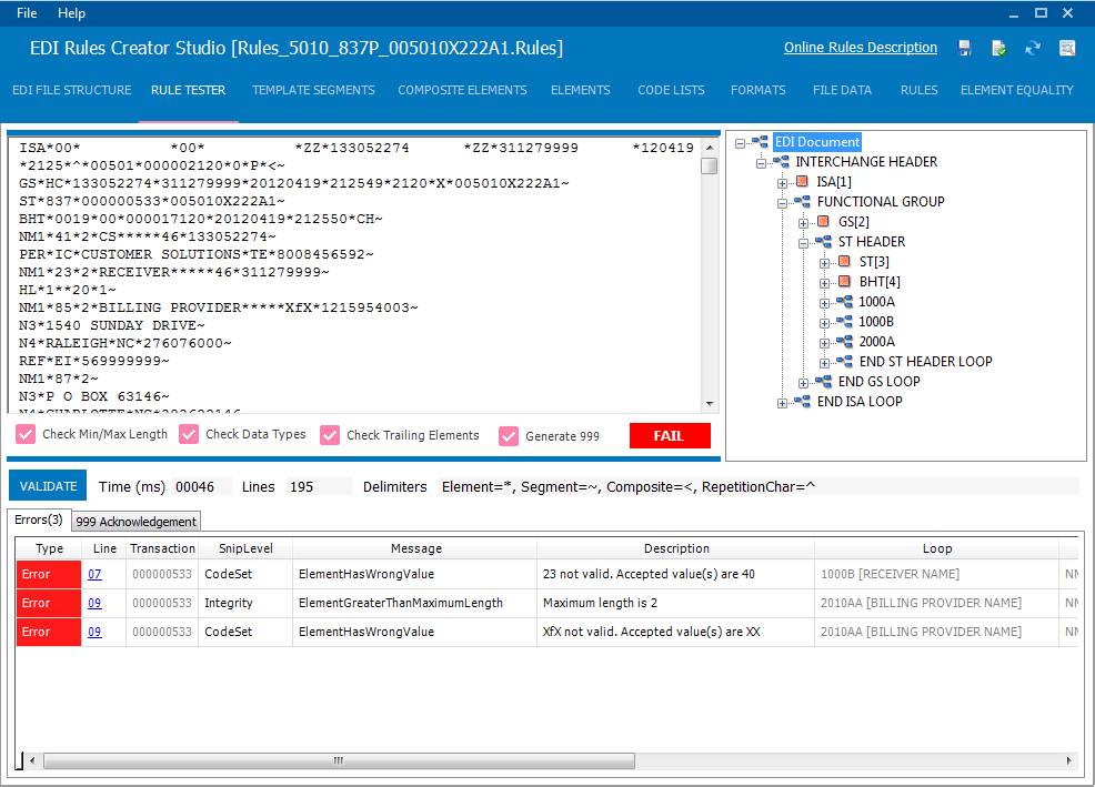 Screenshot of RDPCrystal EDI Library
