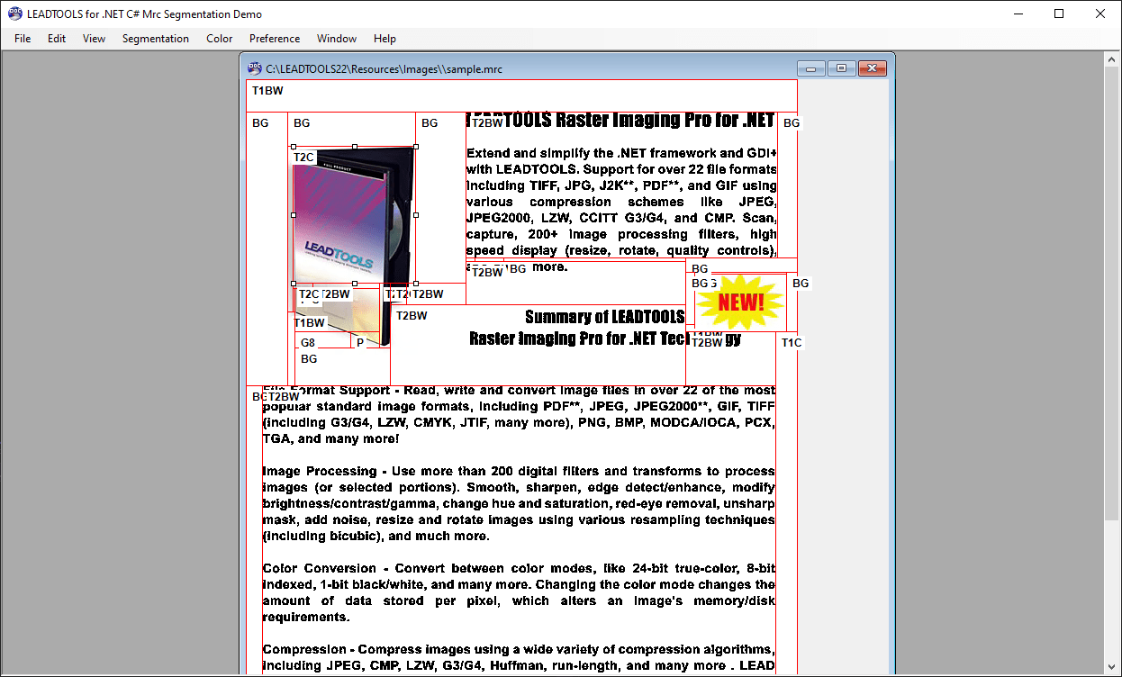 Content SegmentsAutomatically generate Mixed Raster Content segments.