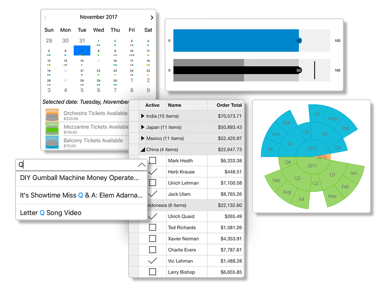 Screenshot of ComponentOne Studio for Xamarin