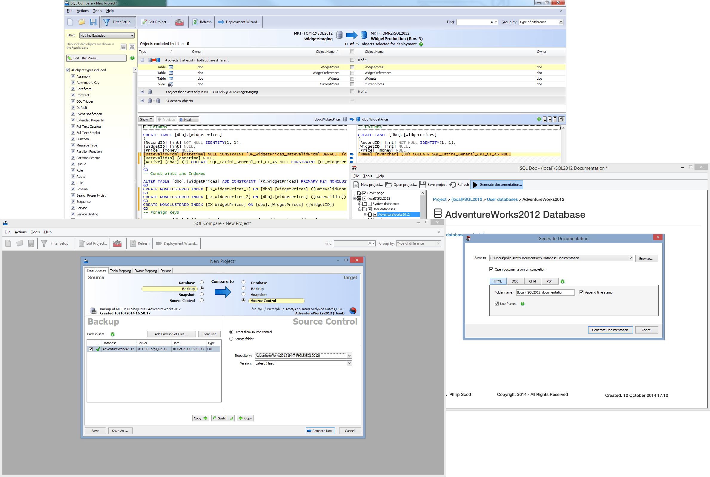 Screenshot of SQL Toolbelt Essentials