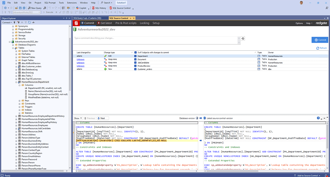 Bring consistency and control to developmentInconsistent workflows can lead to errors, misaligned environments, and audit challenges. SQL Toolbelt Essentials he