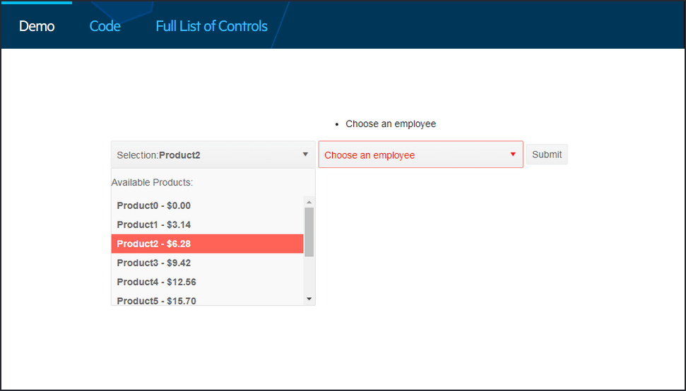 Telerik UI for Blazor - Drop Down ListТhe easiest way to let your users pick an option from a predetermined list. You can control the data, sizes, and various a