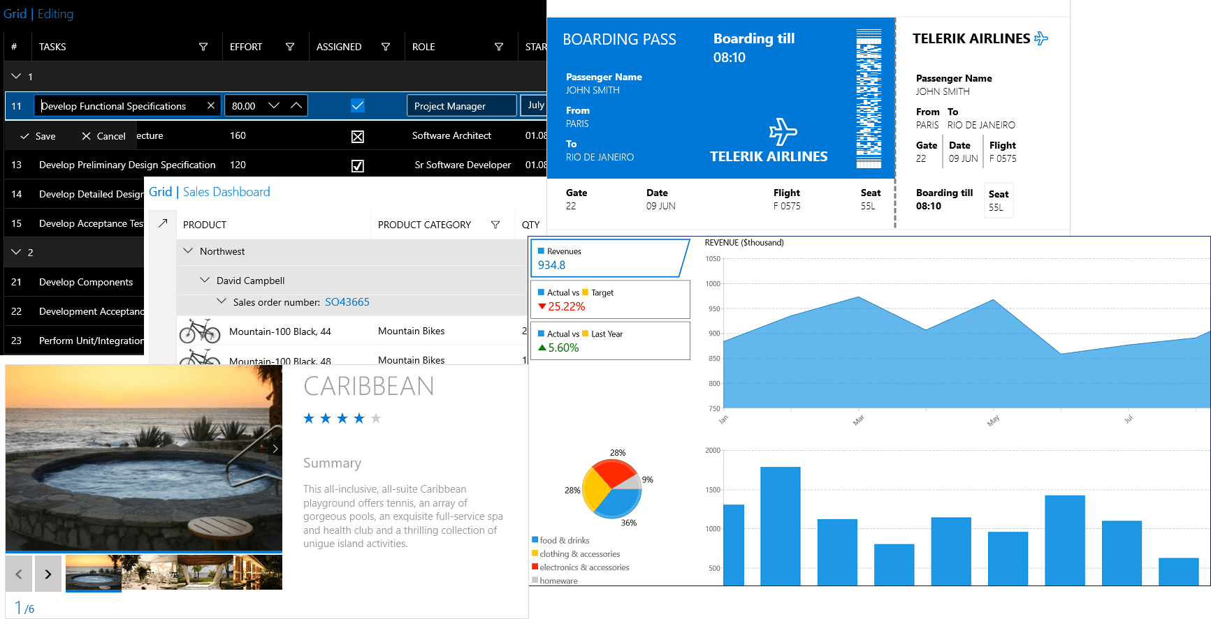 Screenshot of Telerik UI for WinUI