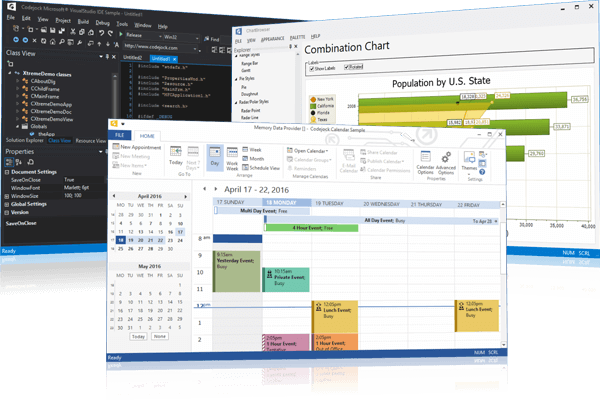 Screenshot of Codejock Toolkit Pro