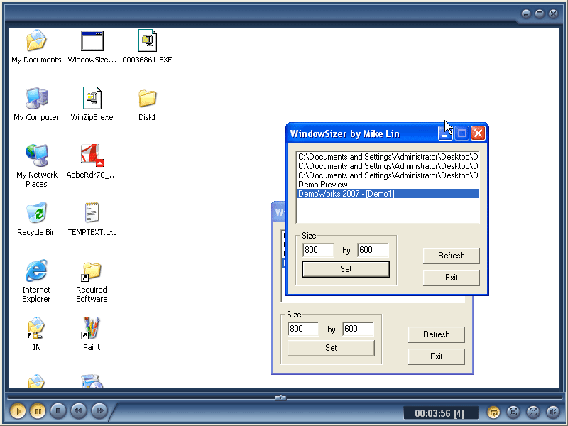 Operating System Independent EXE with the DemoWorks PlayerGenerate a self-running EXE file that can be run on any PC. DemoWorks' own player is used, so no third
