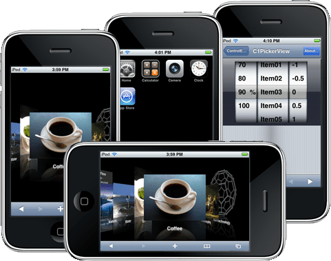 Screenshot of ComponentOne Studio for iPhone
