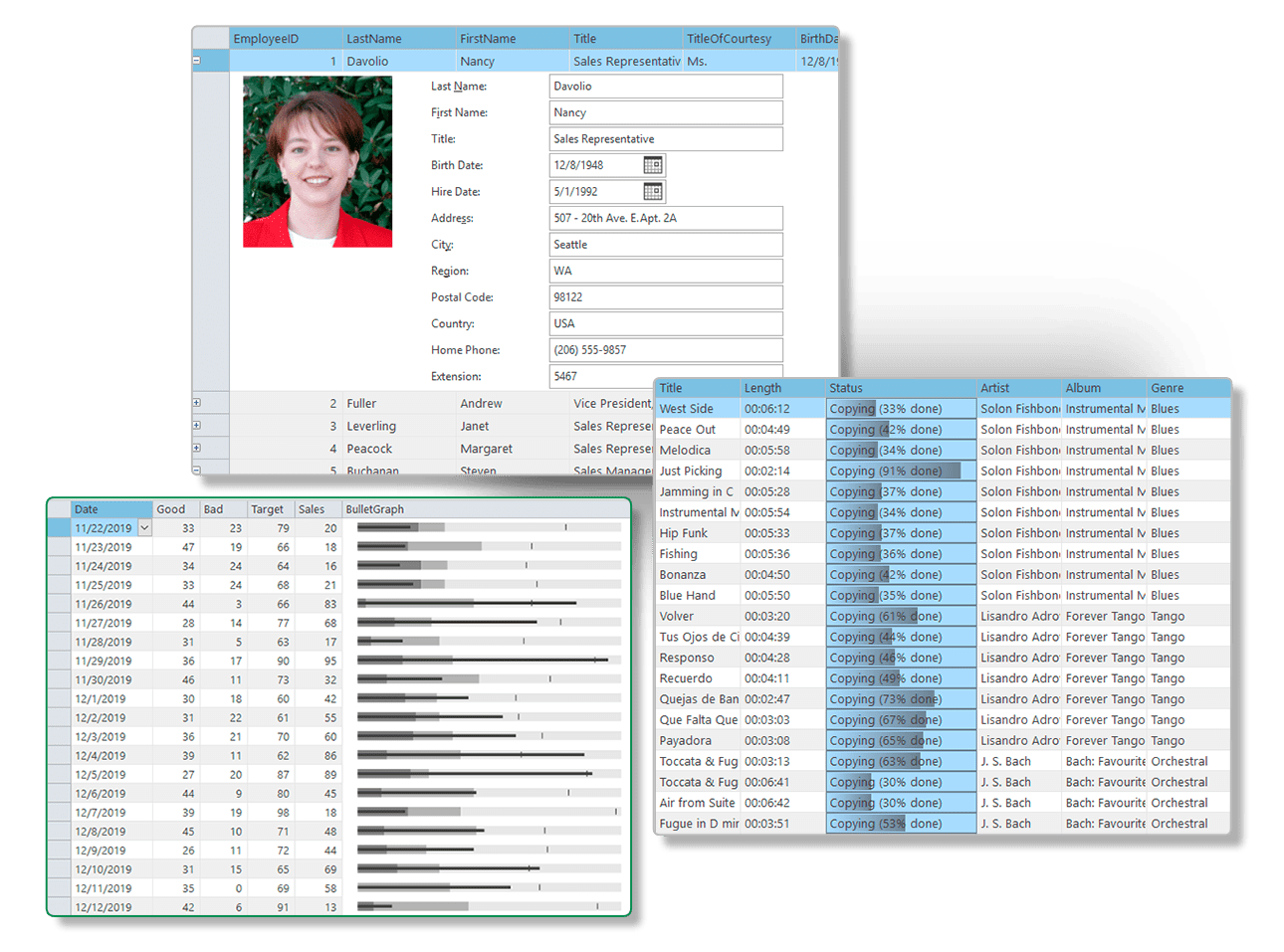 Trusted WinForms datagrid control.