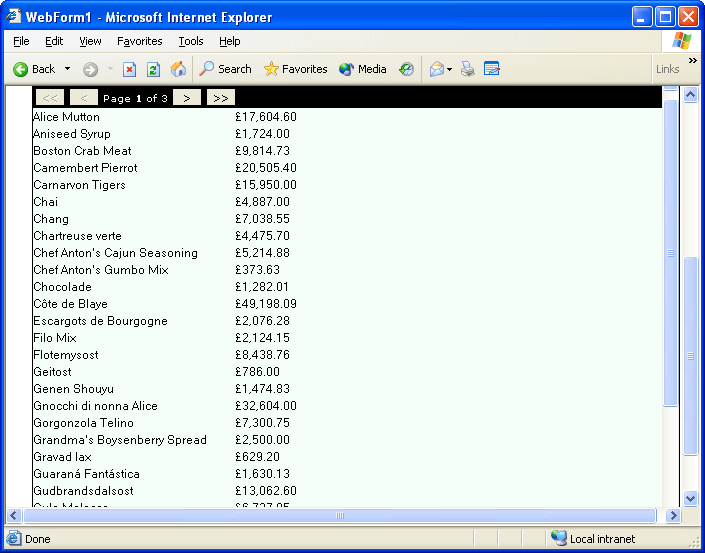 Multiple ReportsSelect any report from a report definition file to be rendered on the C1WebReport control. Keeping related reports in a single file is convenien
