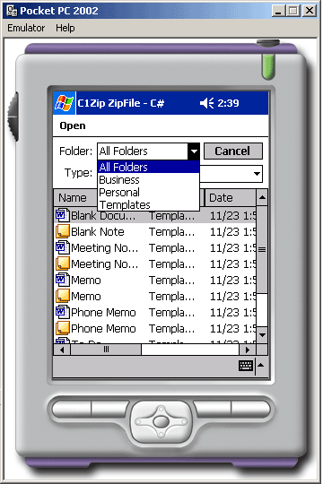 File ZipZip data from a selected file.