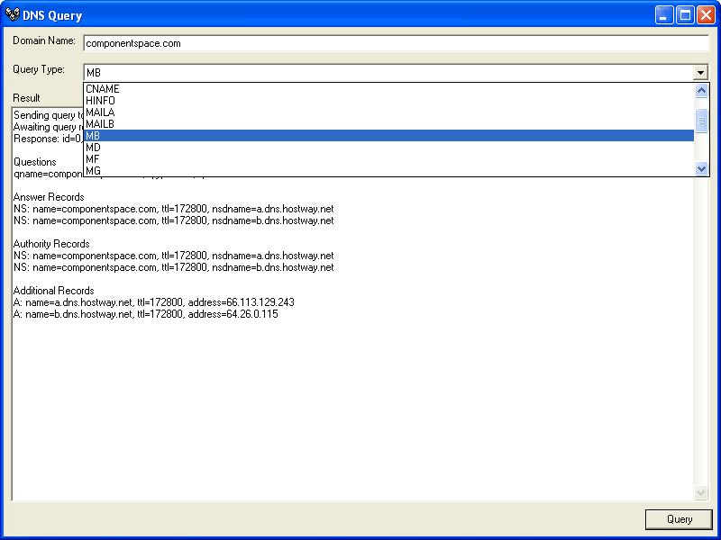 ComponentSpace DNS Component